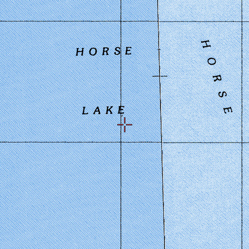 Topographic Map of Horse Lake, CA