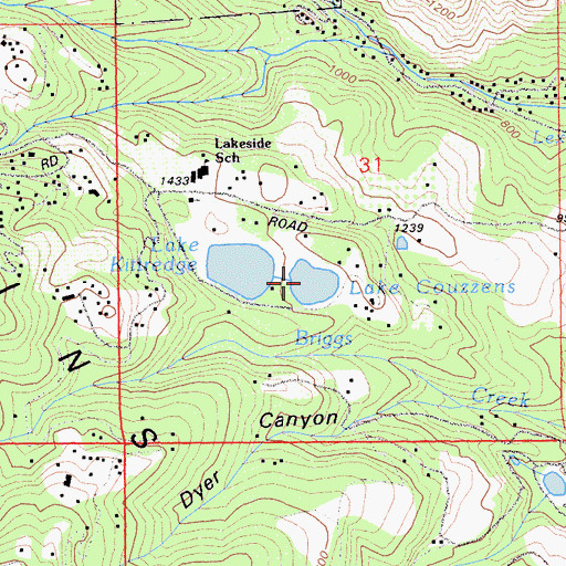 Topographic Map of Howell Reservoir, CA