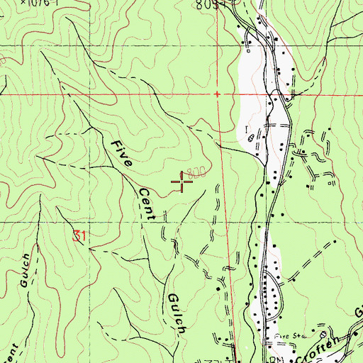 Topographic Map of Howes Ditch, CA