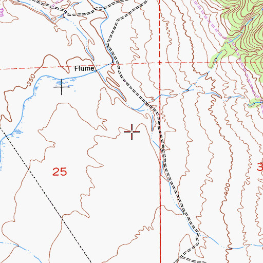 Topographic Map of Hubbard Gulch, CA