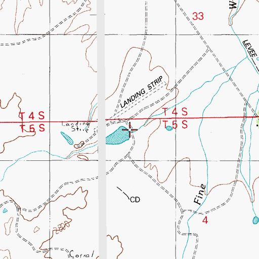 Topographic Map of Midway Retention Dam, AZ