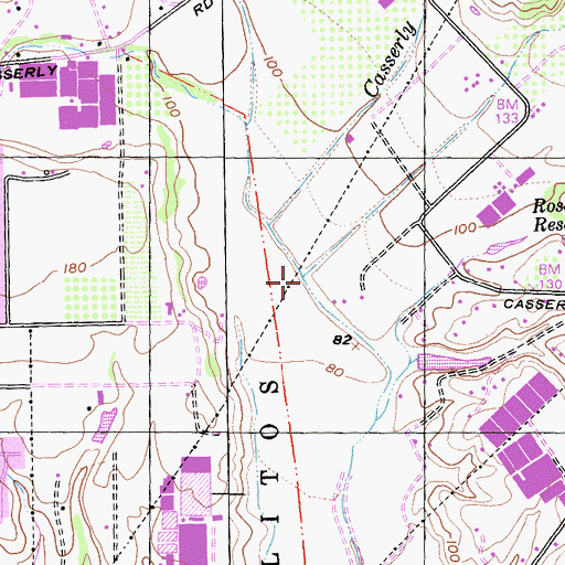 Topographic Map of Hughes Creek, CA