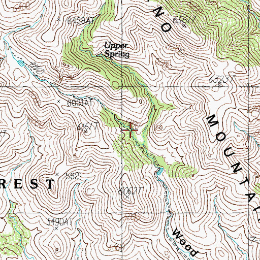 Topographic Map of Monk Tank, AZ