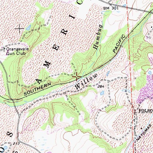 Topographic Map of Humbug Creek, CA
