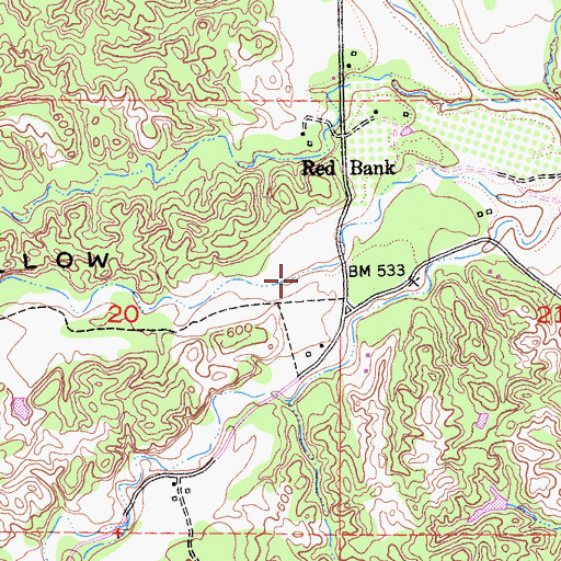 Topographic Map of Hungry Hollow, CA
