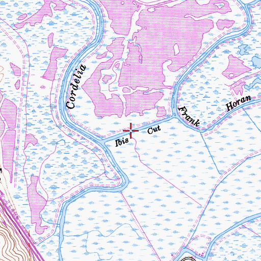 Topographic Map of Ibis Cut, CA
