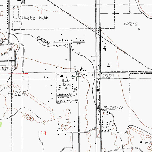 Topographic Map of No Name Wash, AZ