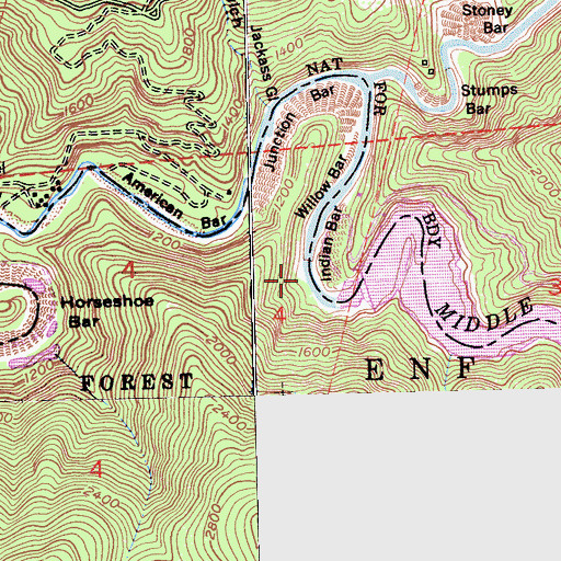 Topographic Map of Indian Bar, CA