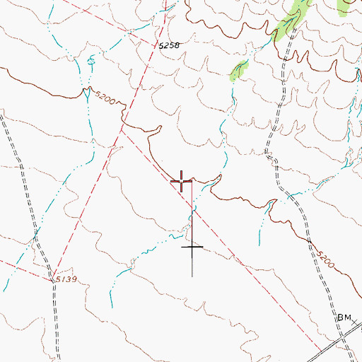 Topographic Map of Oak Dam, AZ
