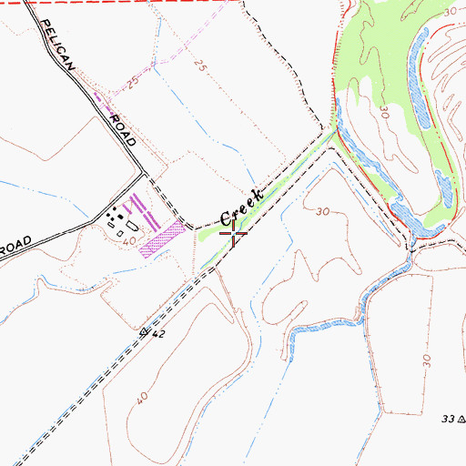 Topographic Map of Ingram Creek, CA