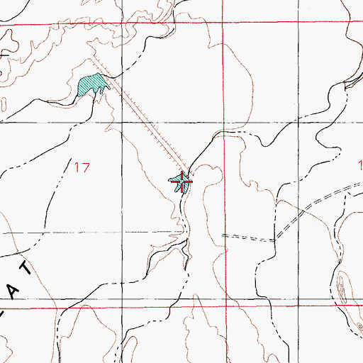 Topographic Map of Oso Largo Dike Dam, AZ