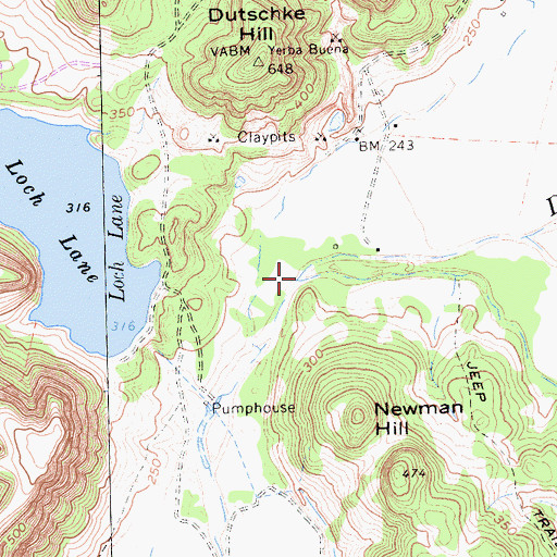 Topographic Map of Ione Valley, CA