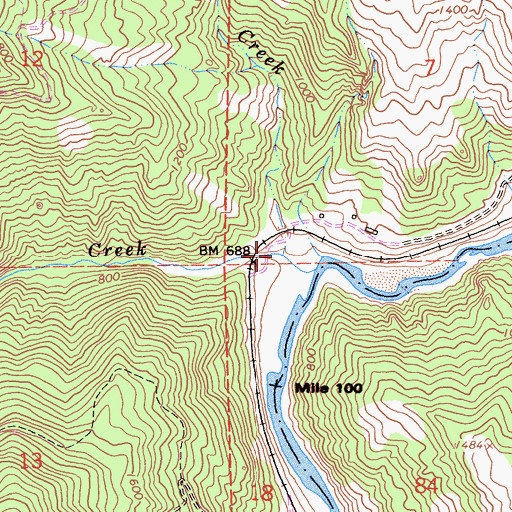 Topographic Map of Island Mountain Ranch, CA