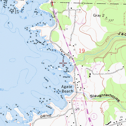 Topographic Map of Jack Peters Gulch, CA