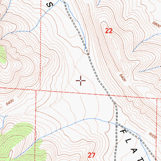 Topographic Map of Jackass Flats, CA
