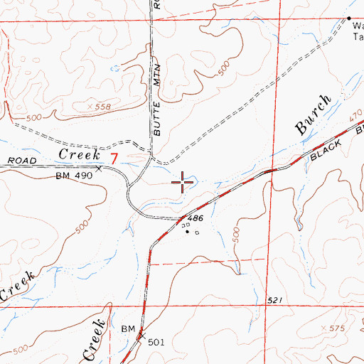 Topographic Map of Jackson Spring Creek, CA