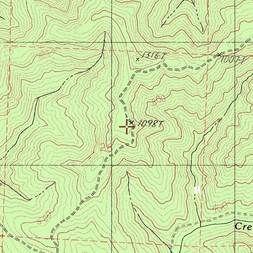 Topographic Map of Jackson State Forest, CA