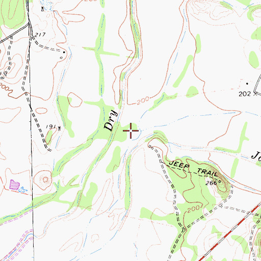 Topographic Map of Jackson Valley, CA