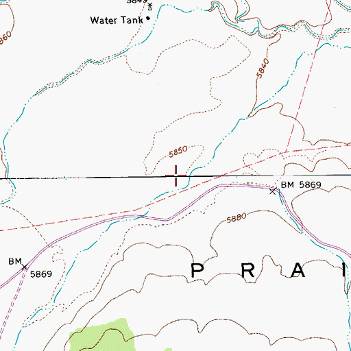 Topographic Map of Pump Station Dam, AZ