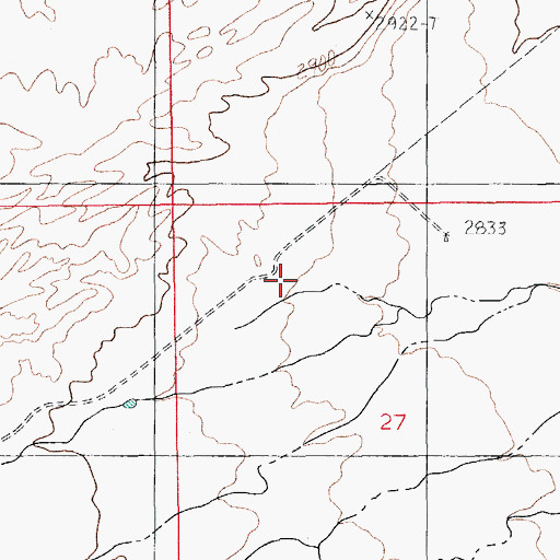 Topographic Map of Quarry Reservoir, AZ