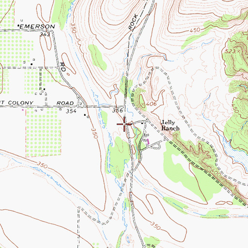 Topographic Map of Jelly Ranch, CA
