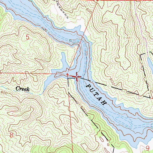 Topographic Map of Jerd Creek, CA