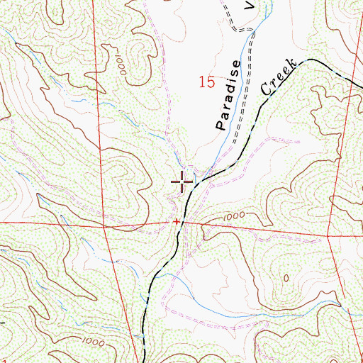 Topographic Map of Jericho Creek, CA