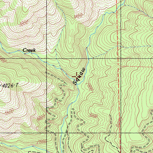 Topographic Map of Jessie Creek, CA