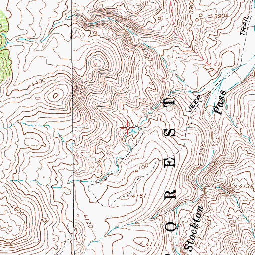 Topographic Map of Rock Tank, AZ