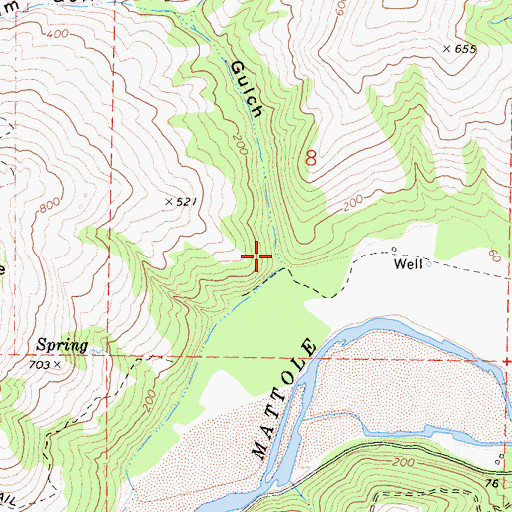 Topographic Map of Jim Goff Gulch, CA