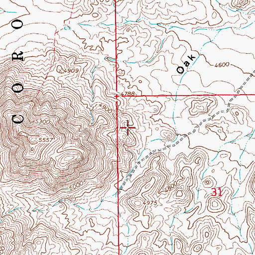 Topographic Map of Round Mountain Tank, AZ