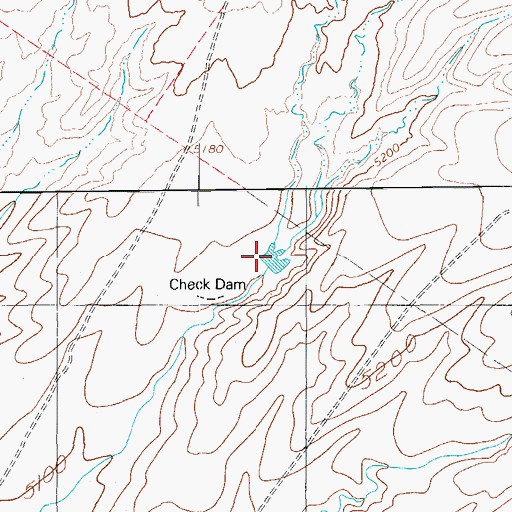 Topographic Map of SCS Tank, AZ