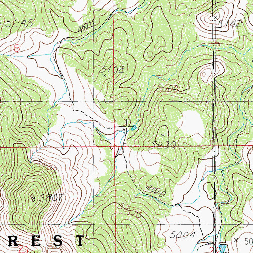 Topographic Map of Saddle Tank, AZ