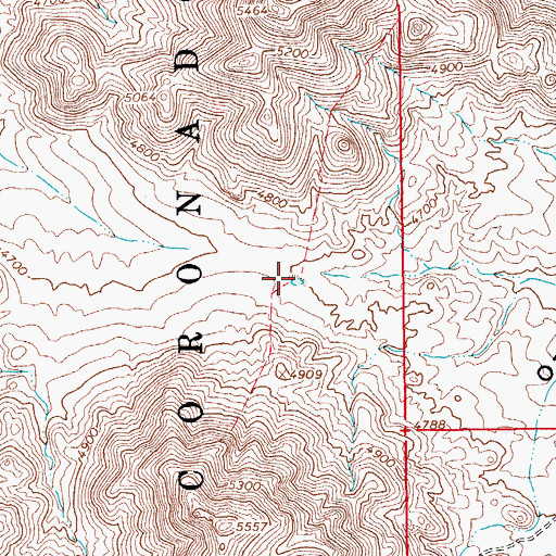 Topographic Map of Saddle Tank, AZ