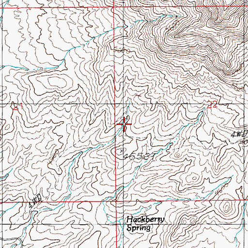Topographic Map of Safford Morence Trail, AZ