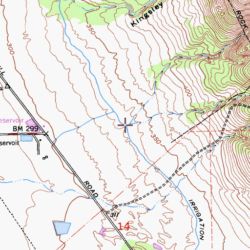 Topographic Map of Juniper Gulch, CA