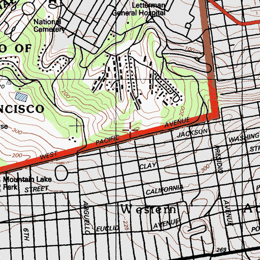 Topographic Map of Kahn Playground, CA