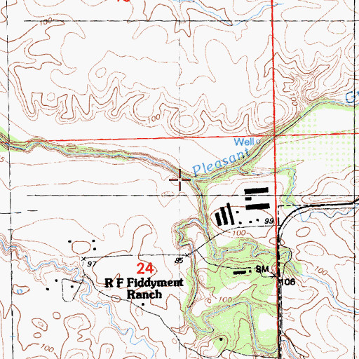 Topographic Map of Kaseberg Creek, CA