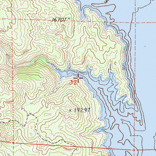 Topographic Map of Kattenburg Canyon, CA