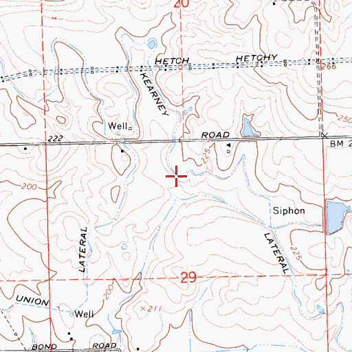 Topographic Map of Kearney Lateral, CA
