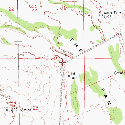Topographic Map of San Simon Dam Drop Structure, AZ