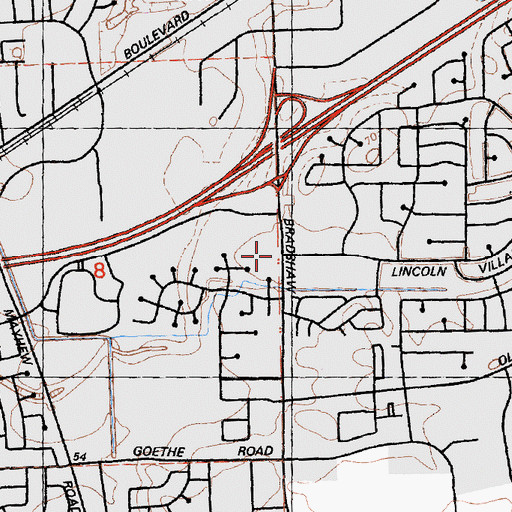 Topographic Map of Kelley School (historical), CA