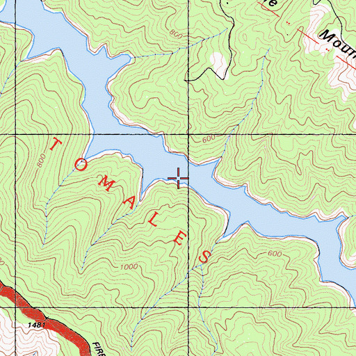 Topographic Map of Kent Lake, CA