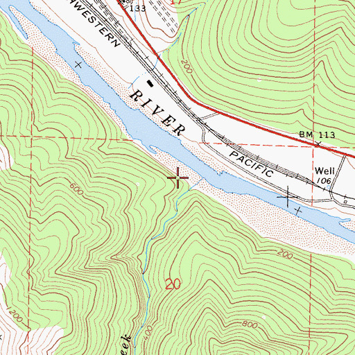 Topographic Map of Kiler Creek, CA