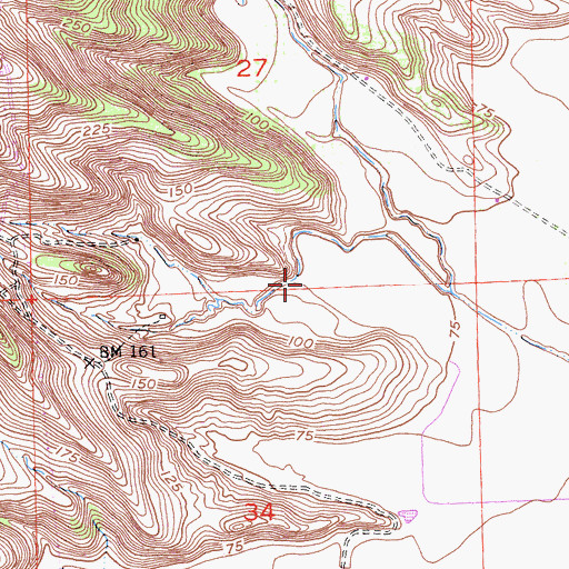 Topographic Map of Kinch Canyon, CA
