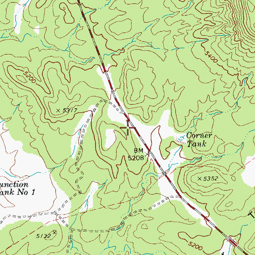 Topographic Map of South Goodwin Tank, AZ