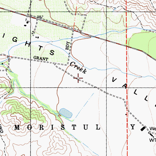 Topographic Map of Knights Valley, CA