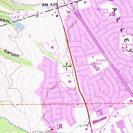 Topographic Map of Koopman Canyon, CA