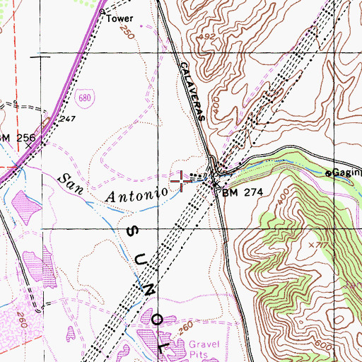 Topographic Map of La Costa Valley, CA