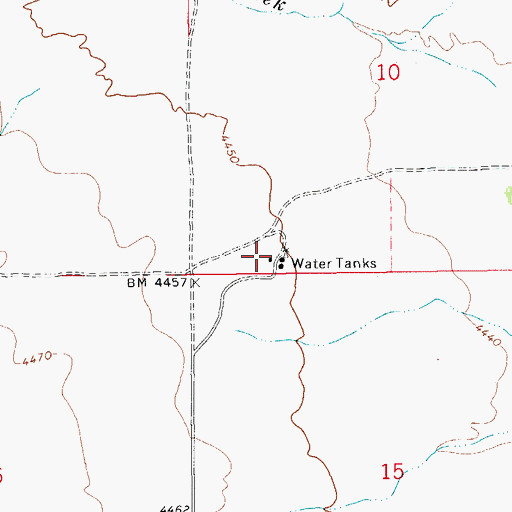 Topographic Map of Standsbury Ranch, AZ